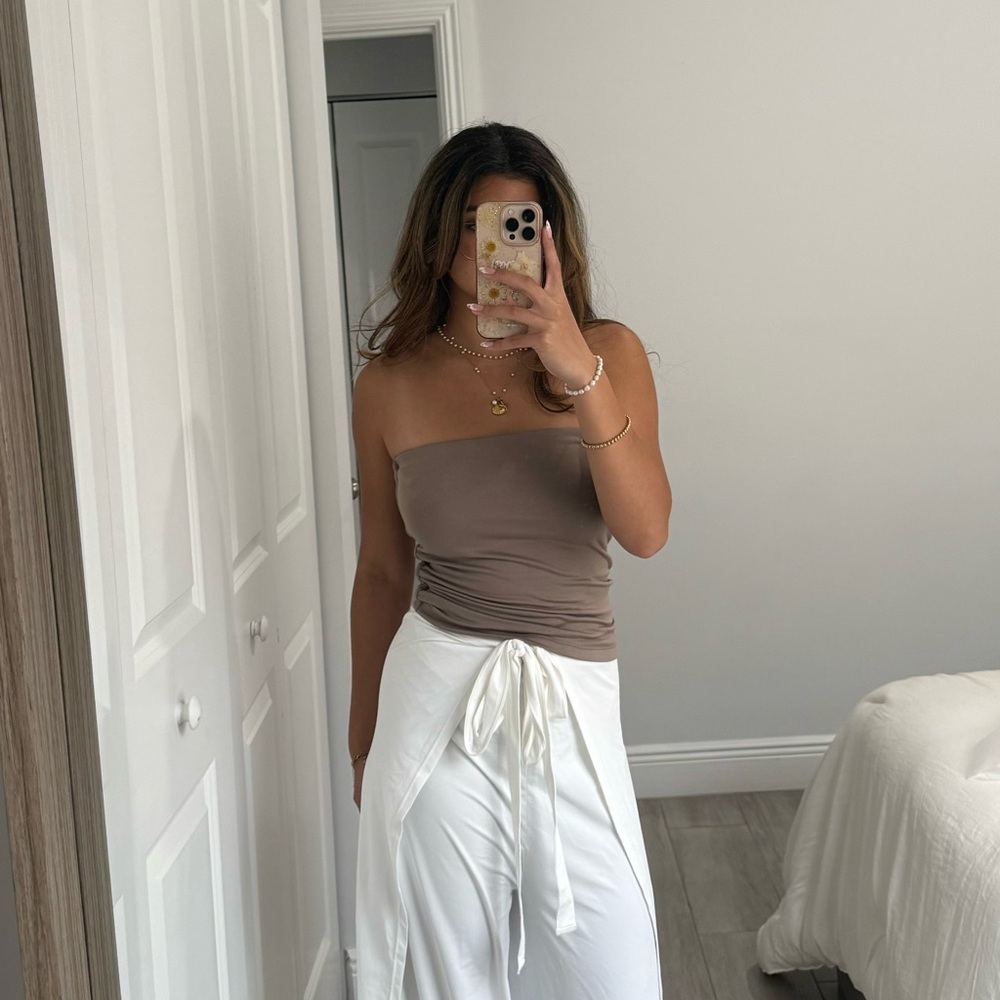 HALARA White 2in1 Pants and Jumpsuit